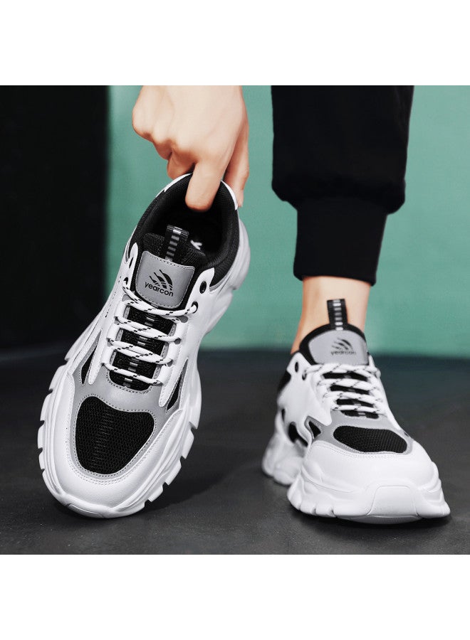 YEARCON أحذية رجالية خريف 2025 أحذية رياضية كاجوال جديدة للرجال أحذية والد سميكة النعل لزيادة الطول بأسلوب الرجال - Image 5