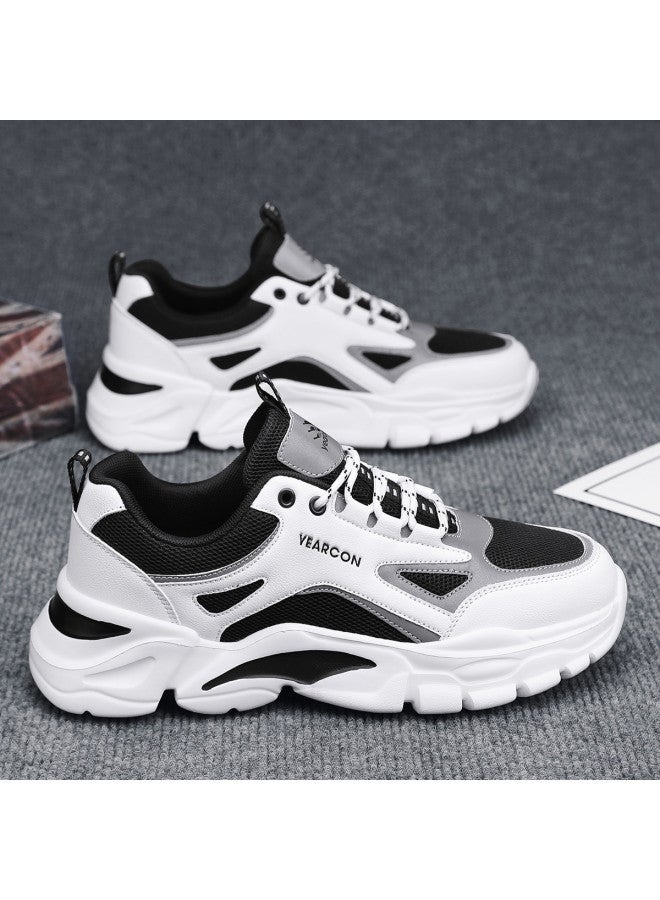 YEARCON أحذية رجالية خريف 2025 أحذية رياضية كاجوال جديدة للرجال أحذية والد سميكة النعل لزيادة الطول بأسلوب الرجال - Image 2