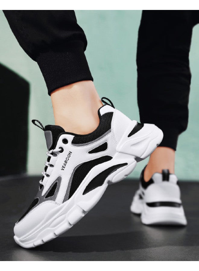 YEARCON أحذية رجالية خريف 2025 أحذية رياضية كاجوال جديدة للرجال أحذية والد سميكة النعل لزيادة الطول بأسلوب الرجال - Image 1