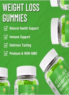 Daynee Apple Cider Vinegar Gummies Sugar Free Good for Burning Fat  Improving Metabolism Reducing Bloating 60 VEGAN  GUMMIES  - Image 3