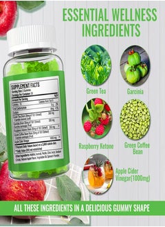 Daynee Apple Cider Vinegar Gummies Sugar Free Good for Burning Fat  Improving Metabolism Reducing Bloating 60 VEGAN  GUMMIES  - Image 4