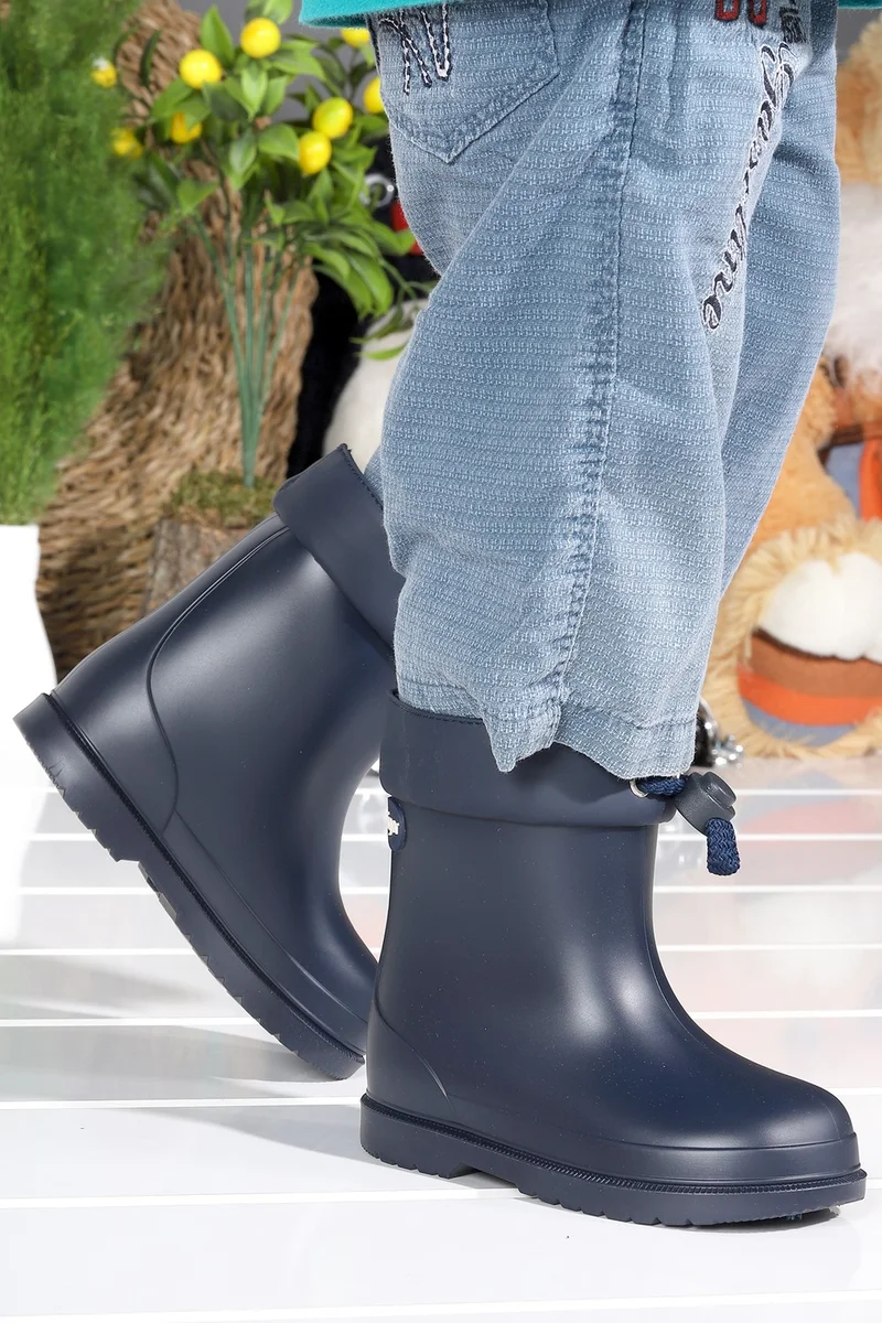 ايجور W10257 Bimbi Euri Girls/Boys Waterproof Rain Snow Boots Navy Blue