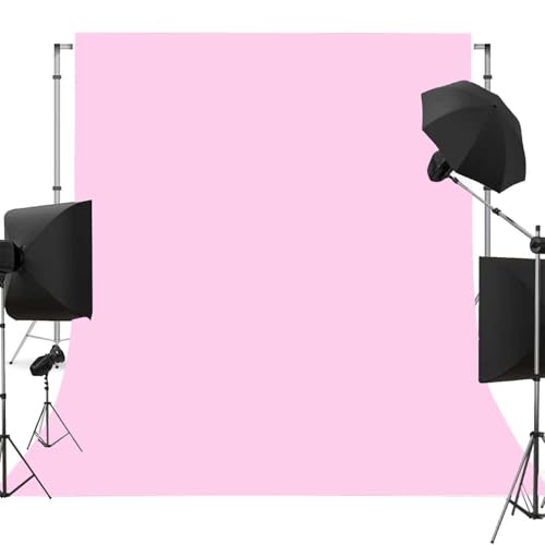 TYTYUU Pink Photo Backdrop for Photoshoot Pink Background for Photography Photo Backdrop Curtain for Party 5 x 7 FT - Image 1