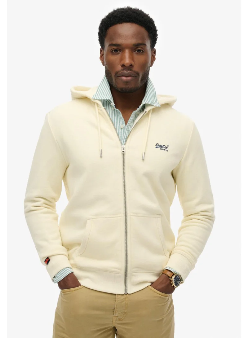 Superdry  Essential Logo Zip Hoodie Half Brushed for Men | Best Price UAE