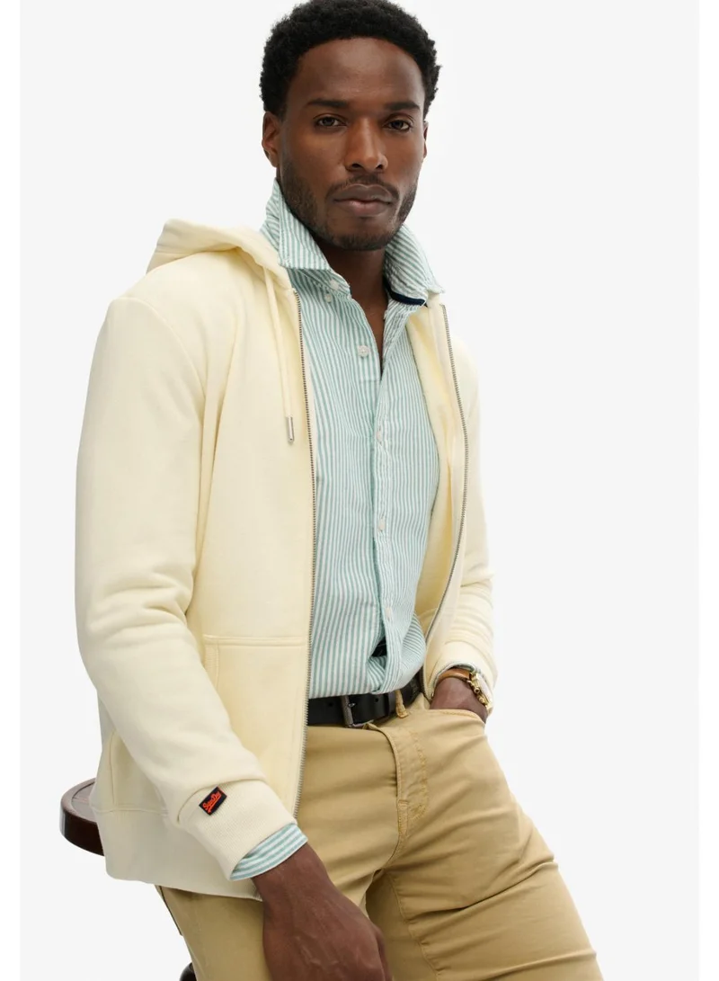 Superdry  Essential Logo Zip Hoodie Half Brushed for Men | Best Price UAE