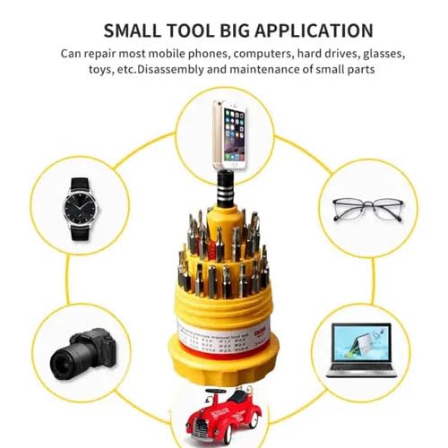 31 In 1 Repairing Screw Driver Tool Set Kit,Multicolour - Image 3