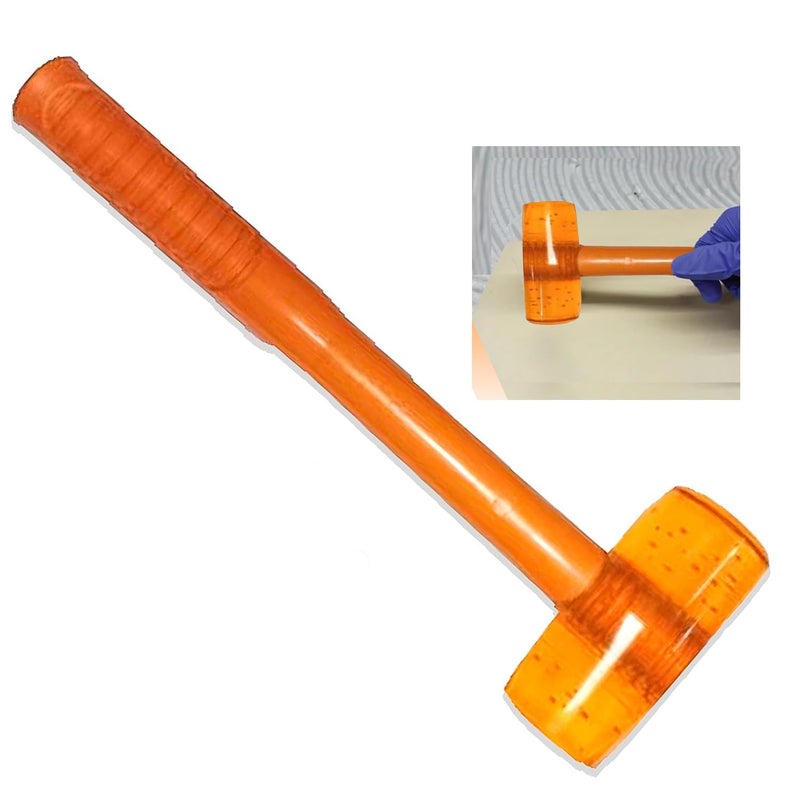NIKTION Rubber Hammer/Mallet Hammer 400 Grams (Pack Of 1) With Fiber Glass Handle For Flooring, Woodworking -Ergonomic Grip Handle - Image 1