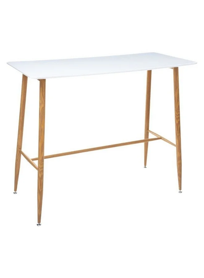 Atmosphera Roka High Quality Elegant Bar Table White and Brown 120 x 60 cm 166543