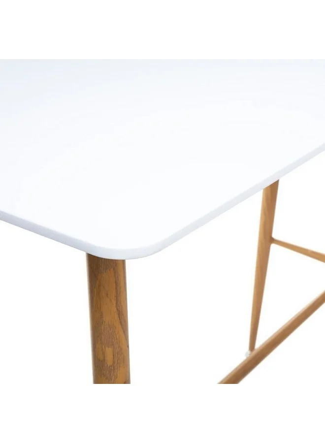 Atmosphera Roka High Quality Elegant Bar Table White and Brown 120 x 60 cm 166543
