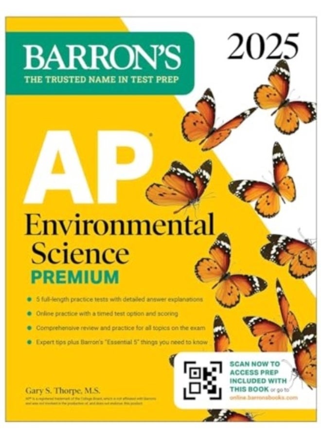 AP Environmental Science Premium, 2025: Prep Book with 5 Practice Tests + Comprehensive Review + Online Practice 