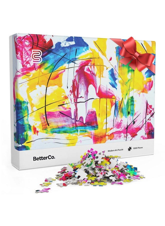 BetterCo. - Modern Art Puzzle 1000 Pieces - Challenge Yourself with Difficult Abstract Paint Puzzles for Adults, and Teens - Image 1