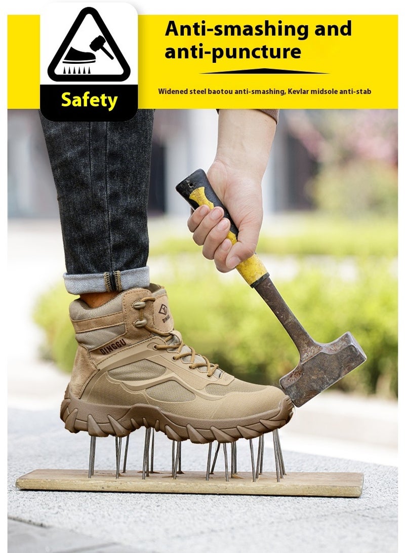 Steel Toe Shoes for Men Lightweight Safety Shoes Comfortable Puncture Proof Slip On Indestructible Work Shoes and Fashion Sneakers. - Image 4