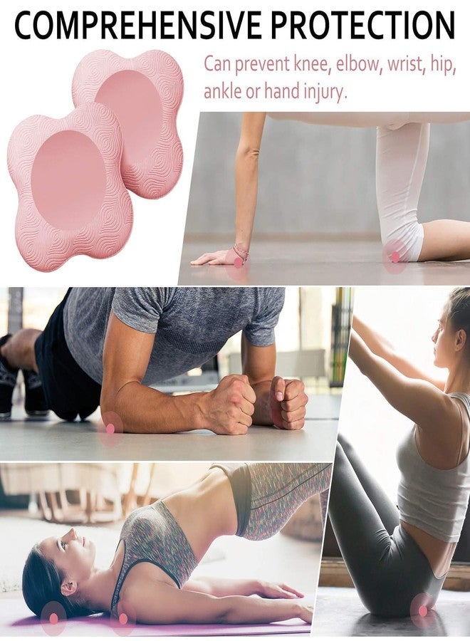 JAPTI yoga knee hand wrists elbow support cushion pad for man women, yoga meditation Pilates workout planks padding for joint protection and stability mat(2 pcs/multi-color) - Image 3