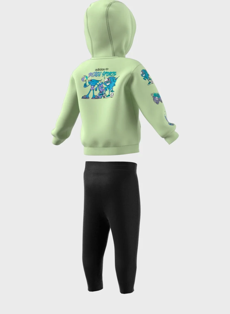 adidas Originals Infant Logo Hoodie Set