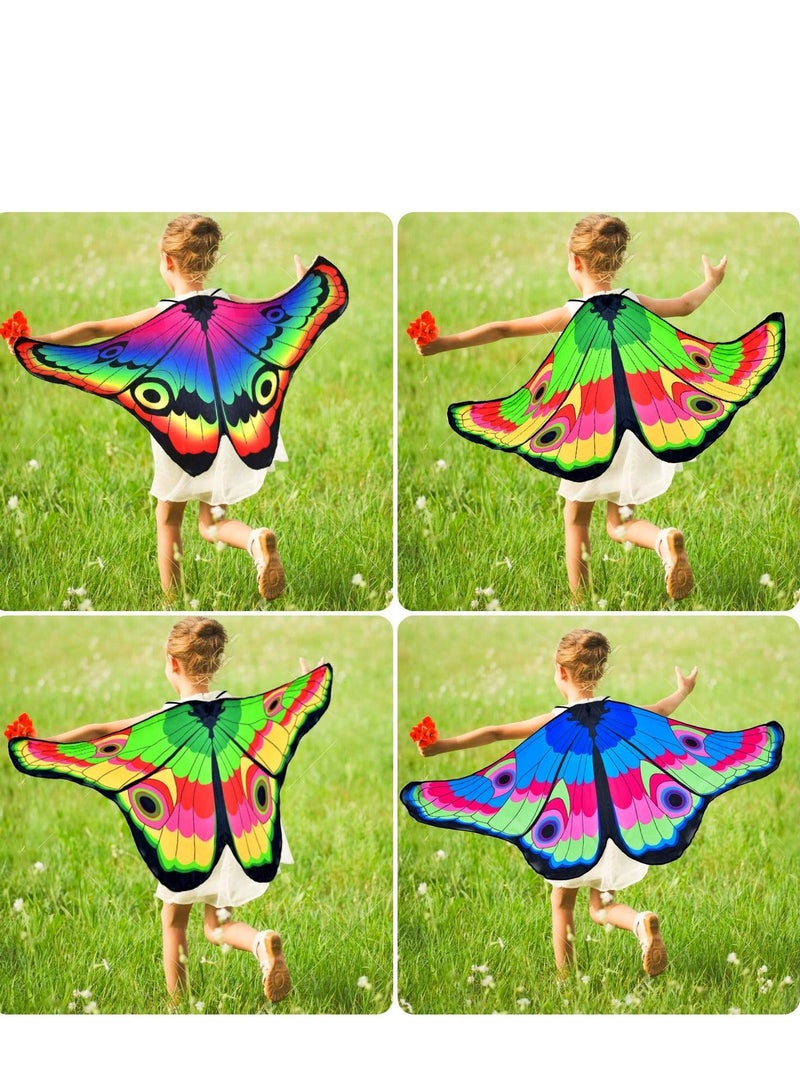 8 Pieces Kids Butterfly Costume, Lovely Butterfly Wings Masquerade Masks, Suitable for Birthday Party Favors Gifts - Image 5