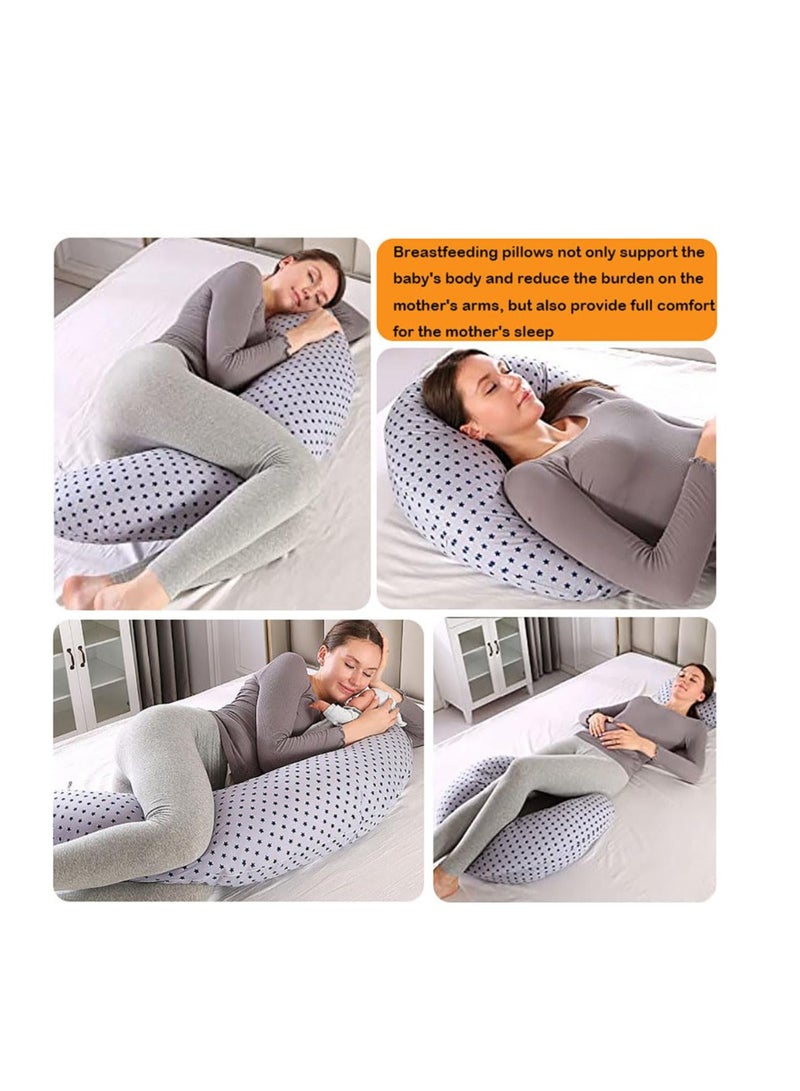 Excefore وسائد رضاعة الأطفال للرضاعة الطبيعية، وسادة رضاعة فائقة النعومة متعددة الوظائف للأمهات، للرضاعة الطبيعية وإرضاع الزجاجة للأطفال الأولاد والبنات، وسادة دعم إطعام الأطفال حديثي الولادة، رمادي - Image 4