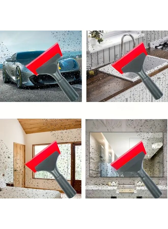ممسحة مطاطية حمراء وخضراء لتنظيف زجاج النوافذ والسيارات والأرضيات - Image 4
