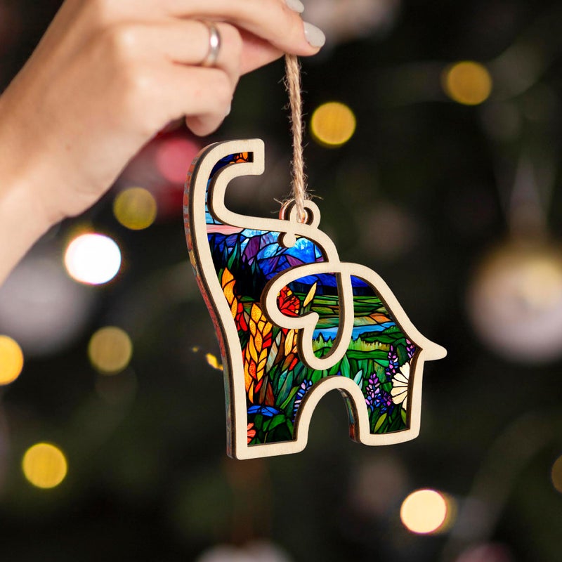 Sensemory Best Friend Birthday Gifts For Women  Friendship Elephant Ornament With Story Card  Friendship Gifts For Women  Birthday Presents For Best Friends Sisters Special Bond Decor  Suncatcher (Purple) - Image 5
