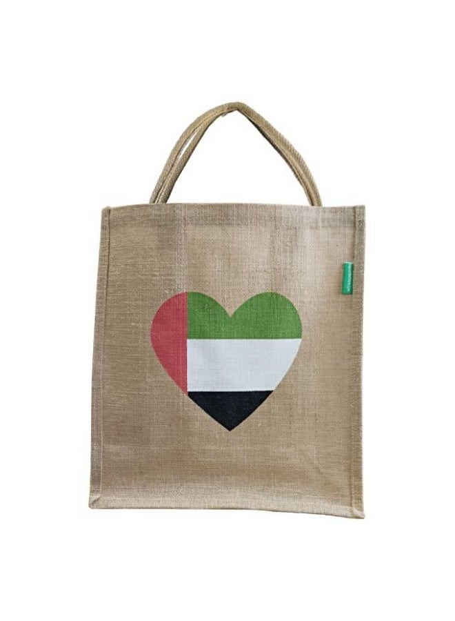 Shopping Bag, UAE Flag Print, UAE