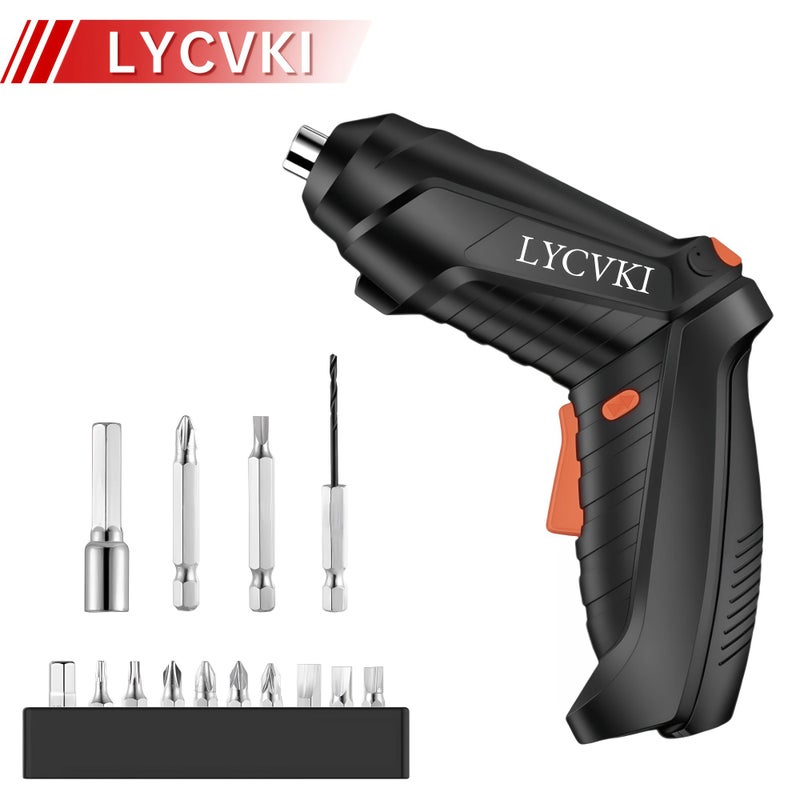 14 Pcs Electric Screwdriver Set Mini Folding Cordless Drill Rotatable Hand Drill USB Rechargeable Power Tool Kit Multipurpose Home Repair Tool - Image 1