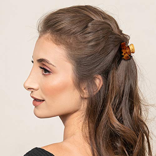 YOHAMA 12 pcs Small Hair Claw Clips 1 inch Durable Mini Jaw Clip Claw for Kids and Adult Multifunction Non-slip Hair Clips Black and Brown Colors Fixed Bangs Decoration Hairstyle. - Image 5