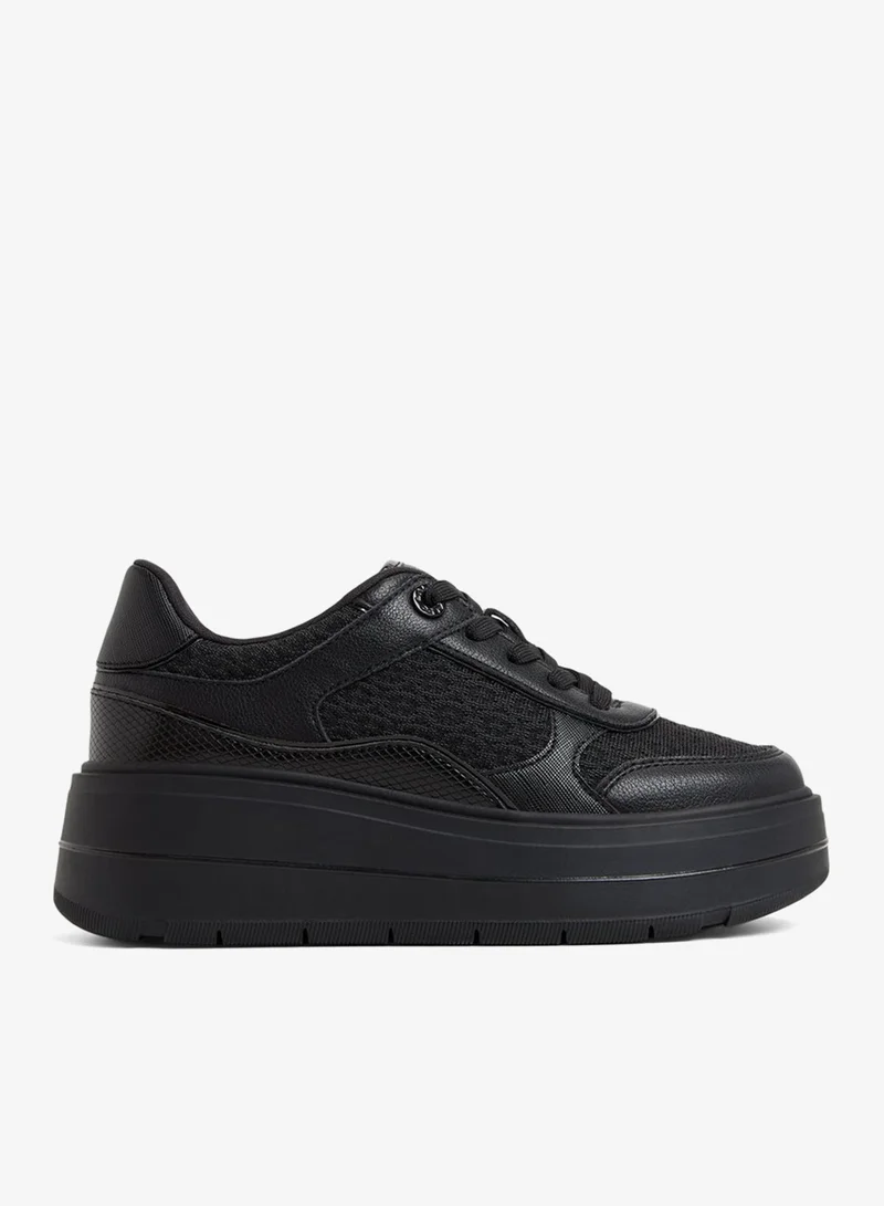 WHALLIAN Lace-Up Platform Sneakers