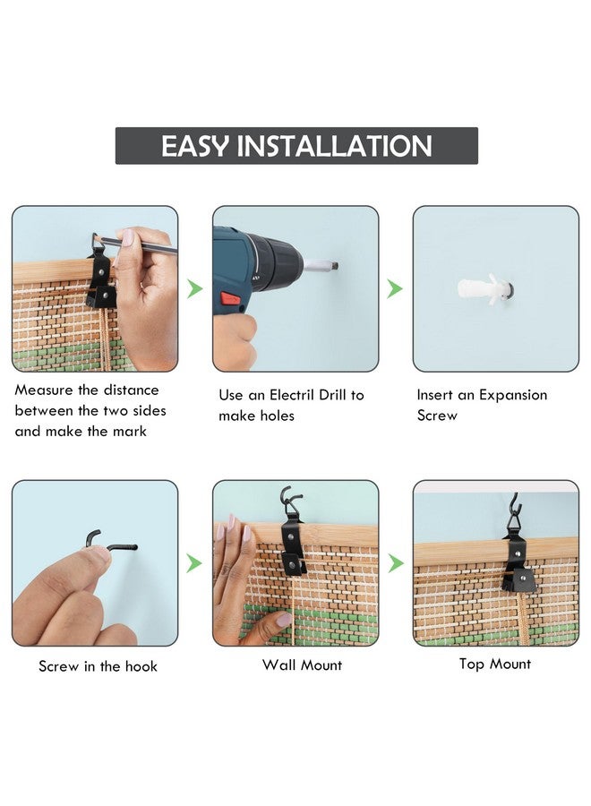 ABOUT SPACE Bamboo Curtains - W 3 ft x H 6 ft - Rope Mechanism Roll Up Down Bamboo Shade for Sunlight, Dust Protection Window Chick Blinds for Balcony, Restaurant, Hotel, Dhaba, Resort - Image 5