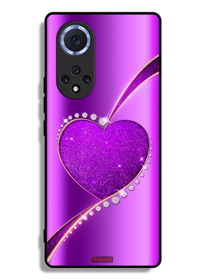 Tolwak Honor 50 Pro Protective Case Cover Glitter Heart - Image 2