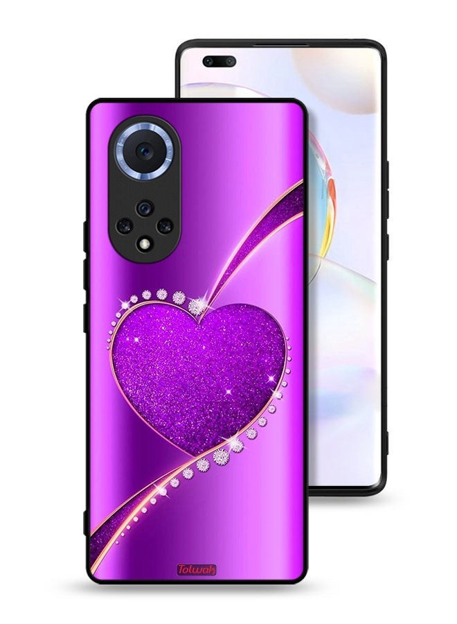 Tolwak Honor 50 Pro Protective Case Cover Glitter Heart - Image 1