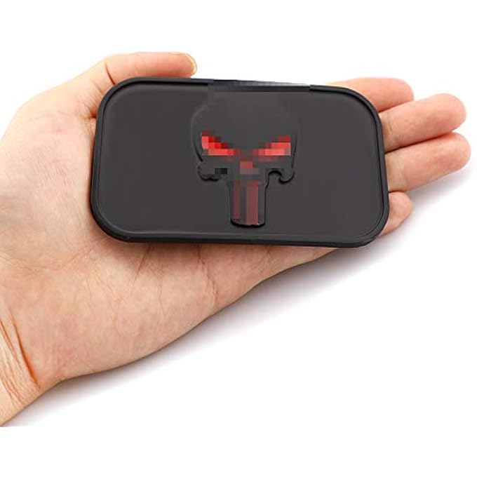 rayihni New Metal Radian Punisher Skull Auto Emblem Badge Self Adhesive Trunk Lid Car Logo Nameplate Sticker Decorative WlNmrpnskd - Image 2