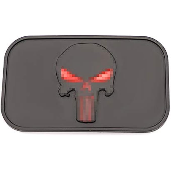 rayihni New Metal Radian Punisher Skull Auto Emblem Badge Self Adhesive Trunk Lid Car Logo Nameplate Sticker Decorative WlNmrpnskd - Image 1