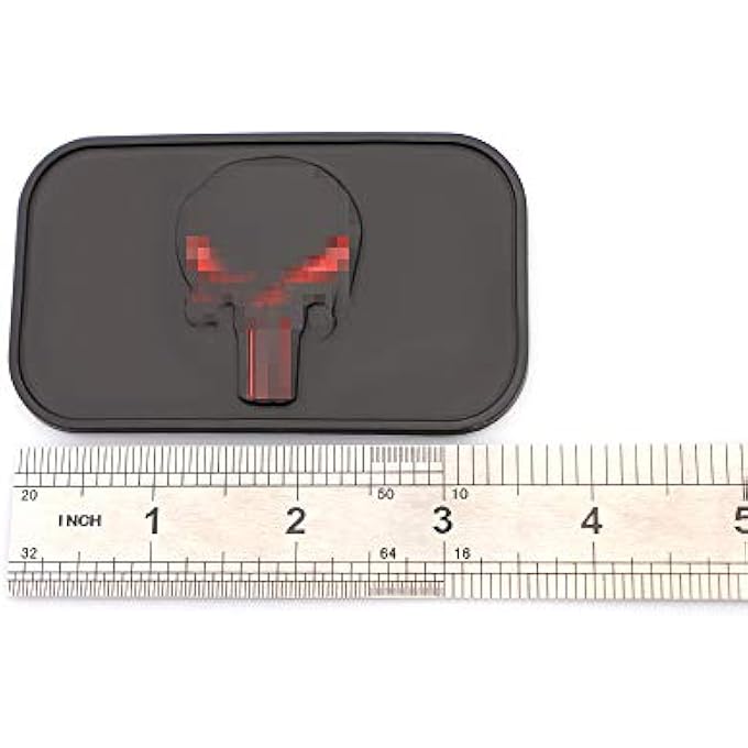 rayihni New Metal Radian Punisher Skull Auto Emblem Badge Self Adhesive Trunk Lid Car Logo Nameplate Sticker Decorative WlNmrpnskd - Image 3