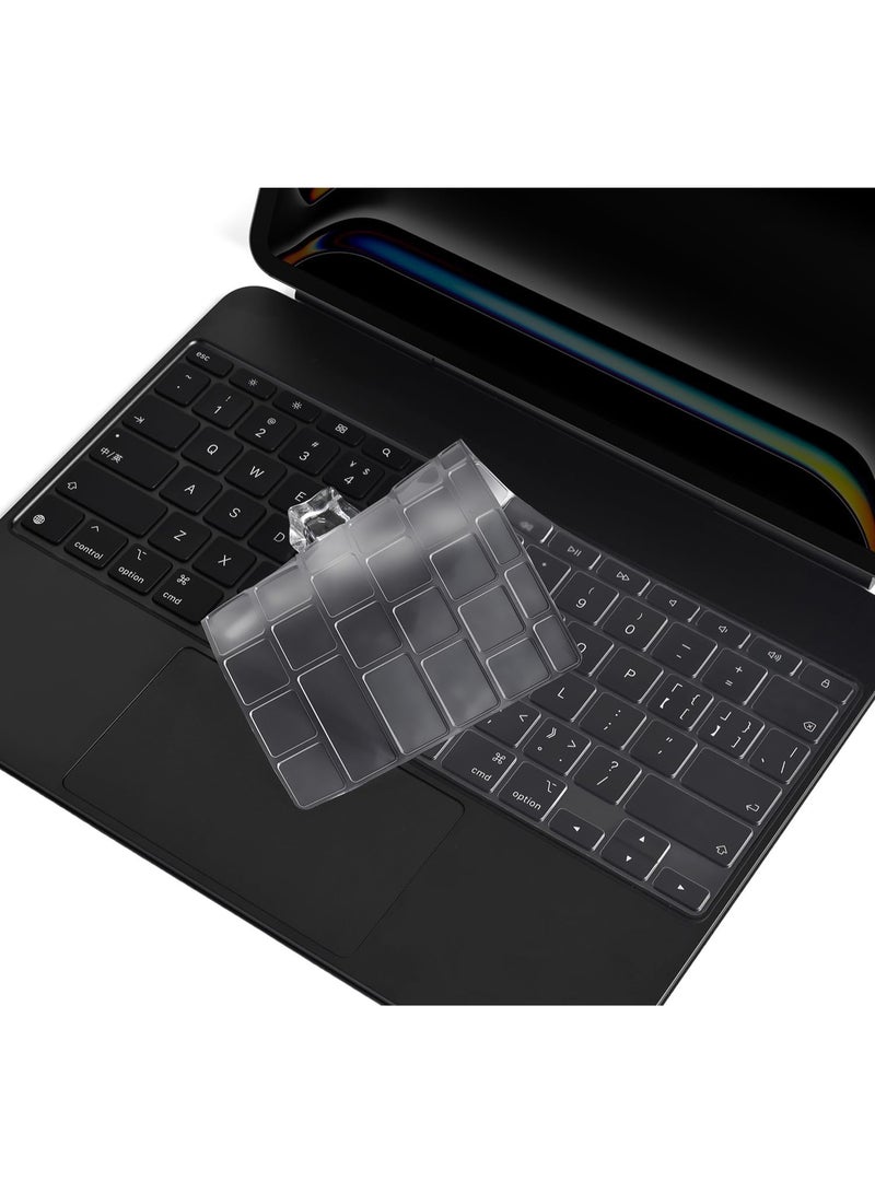 Premium Ultra Thin Keyboard Cover for Apple 13 Inch iPad Air 13 M4(2026)/M3(2025) & iPad Pro M5/M4(2025/2024) with Magic Keyboard, 13" iPad Pro Protector Skin Accessories, US Keyboard Layout - Image 2