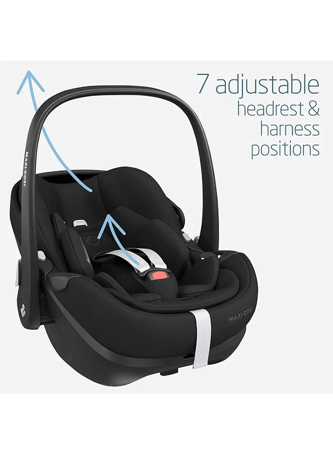 ماكسي كوزي Pebble 360 Pro Infant Car Seat, 360 Swivel, G-CELL Side Impact Protection, 0 - 15 Months, Essential Black