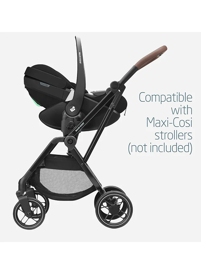 ماكسي كوزي Pebble 360 Pro Infant Car Seat, 360 Swivel, G-CELL Side Impact Protection, 0 - 15 Months, Essential Black