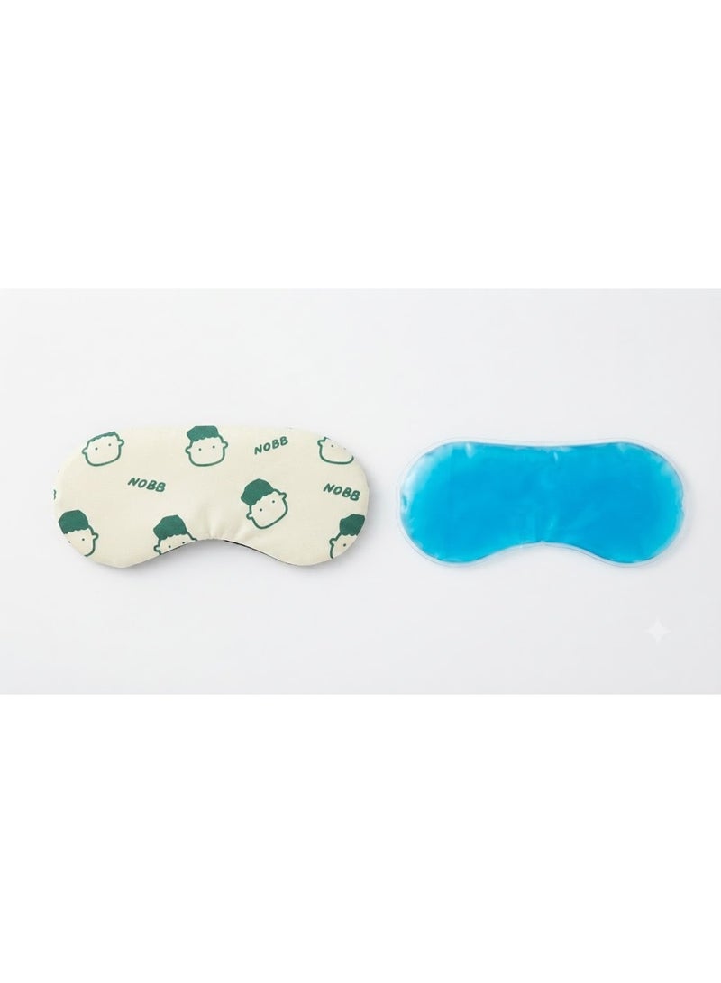 Cute Cartoon Print Sleeping Eye Mask with Removable Cooling Gel Pad - Relaxing and Refreshing Sleep Blindfold, Single Piece - Image 1