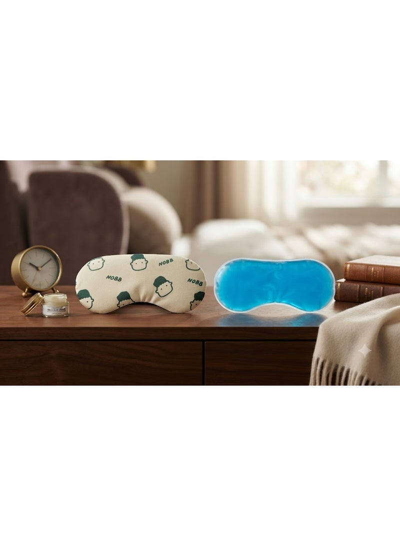 Cute Cartoon Print Sleeping Eye Mask with Removable Cooling Gel Pad - Relaxing and Refreshing Sleep Blindfold, Single Piece - Image 2