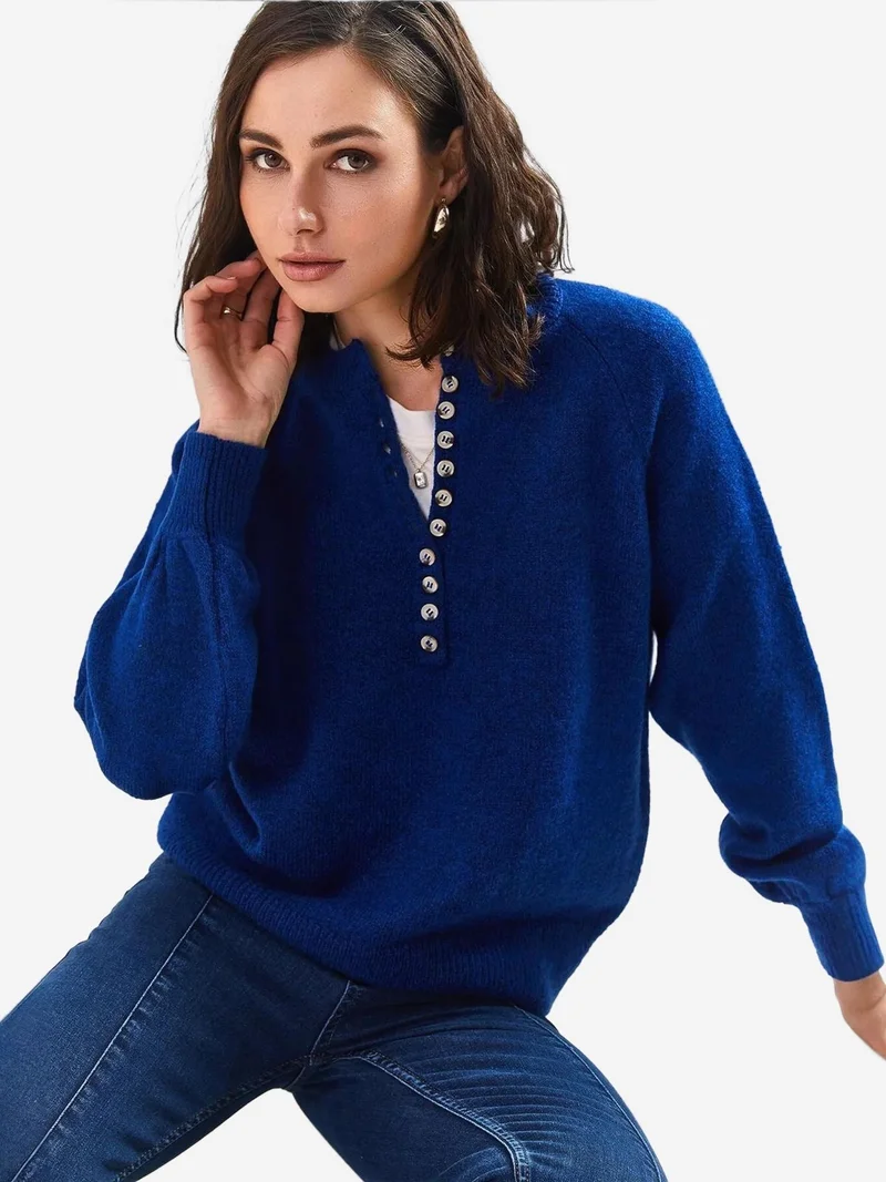 Bianco Lucci LUCCI Striped Knitwear Sweater