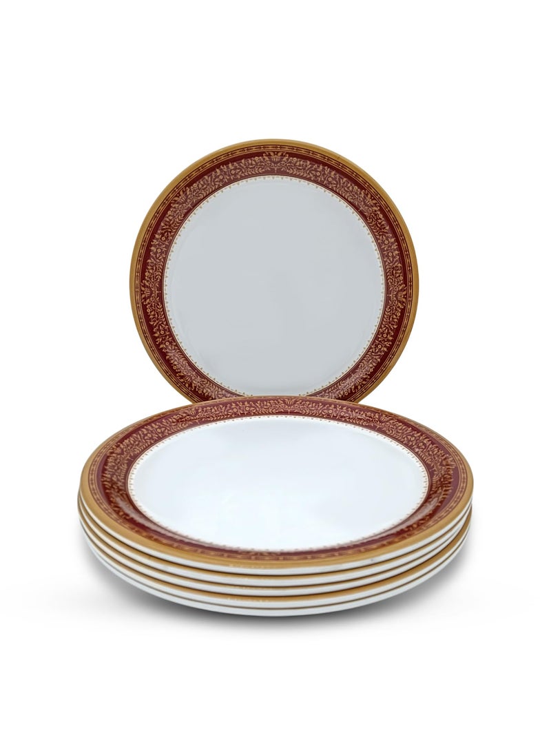 Superware Superware | Pure Melamine | Dinner Plate Set – Rubin 11” (6 nos.) | Stain Free, Glazed Finish  - Image 1
