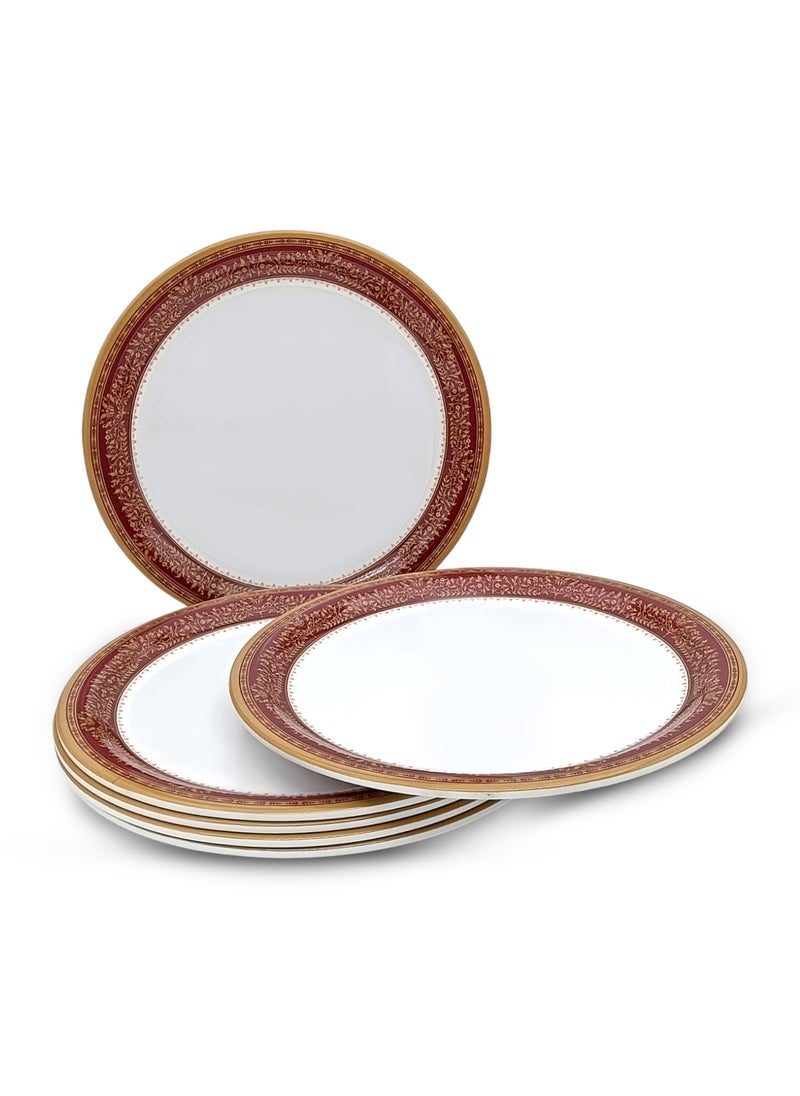 Superware Superware | Pure Melamine | Dinner Plate Set – Rubin 11” (6 nos.) | Stain Free, Glazed Finish  - Image 3