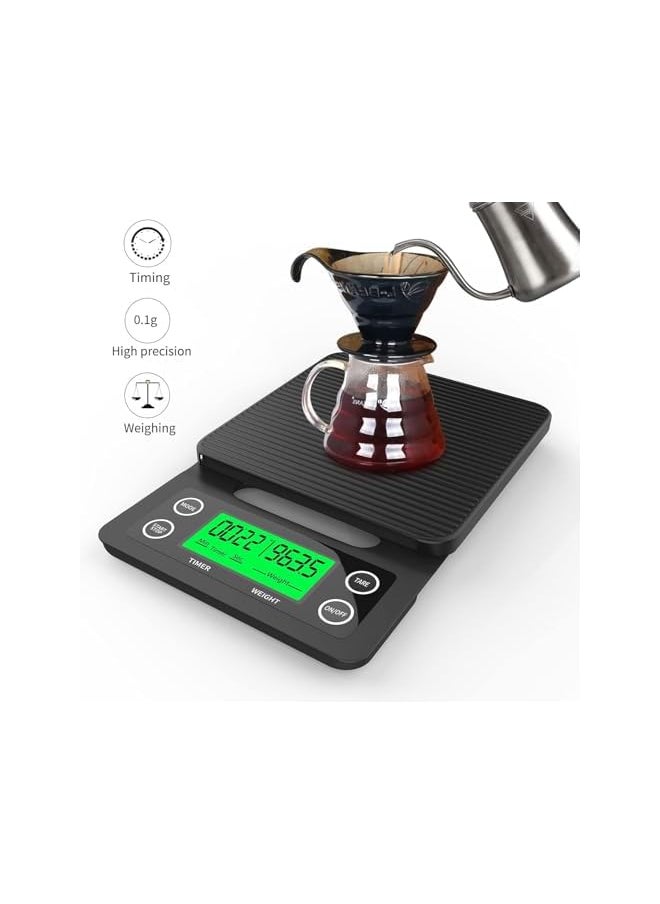PROMASS - ExactMeasure Touch-Sensitive Digital Kitchen Scale with Backlit Display and Non-Slip, Heat-Resistant Surface for Precision Cooking - Image 1