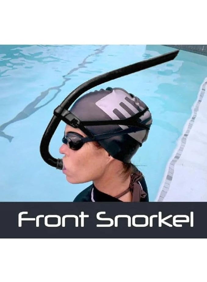 Cobra Swimming Snorkel – Front-Mounted Hydrodynamic Design with Adjustable Head Strap – Ideal for Training and Intense Workouts – Available in Multiple Colors  - Image 2
