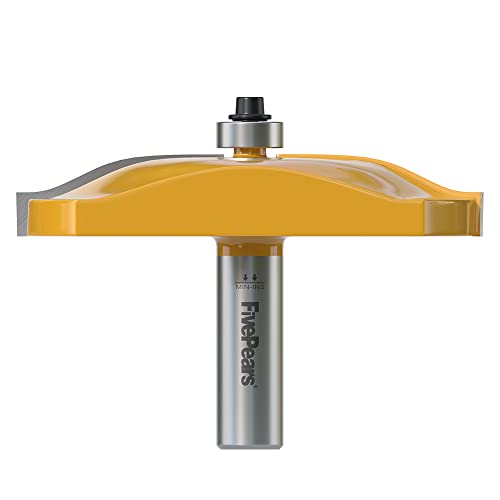 Fivepears Ogee Raised Panel Router Bit 1/2 Inch Shank for Making Cabinet Door, 3-1/2-Inch Diameter, Used in Combination with Rail and Stile Router Bit - Image 1