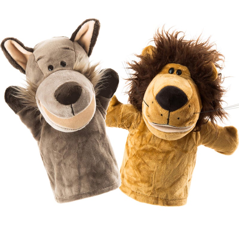 BETTERLINE Animal Hand Puppets Set for Kids Adults 125 Premium Quality Soft Plush Toys with Movable Mouths Perfect for Storytelling Teaching Preschool RolePlay Durable Vibrant Educational Puppets - Image 3