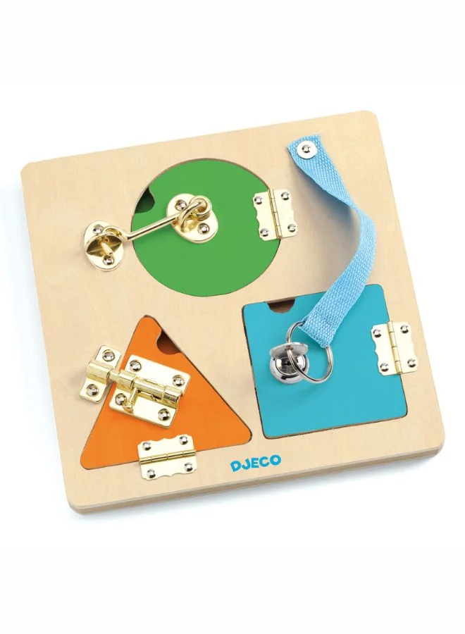 DJECO Lock Basic Wooden Puzzle