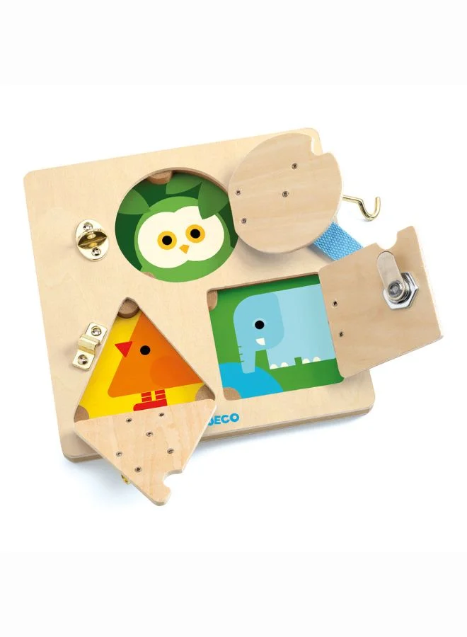 DJECO Lock Basic Wooden Puzzle