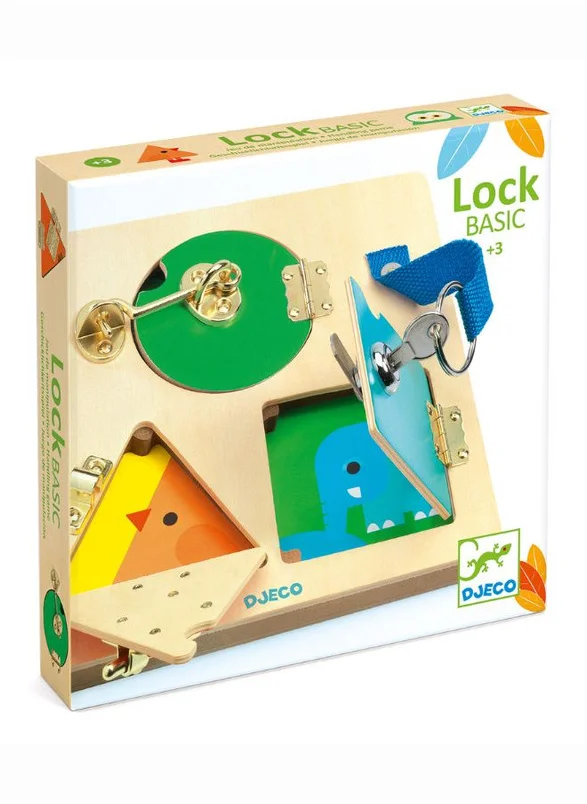 DJECO Lock Basic Wooden Puzzle