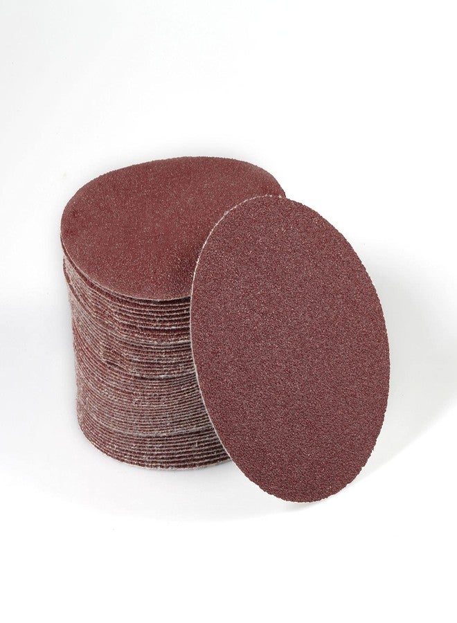 SPEEDWOX 50pcs Sanding Discs 4 Inches Sandpaper 80 Grit Hook and Loop Sanding Discs for Drill Grinder Rotary Tools No Hole - Image 1