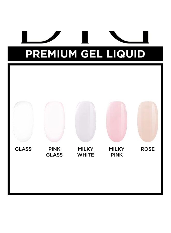 Didier Lab - Premium Gel Liquid Pink Glass - Builder Gel in a Bottle - Nail Extension for up to 5mm - Viscous - Easy Application - Suitable for Beginners - For UV Lamp – French Manicure – Pink Colour - Image 2