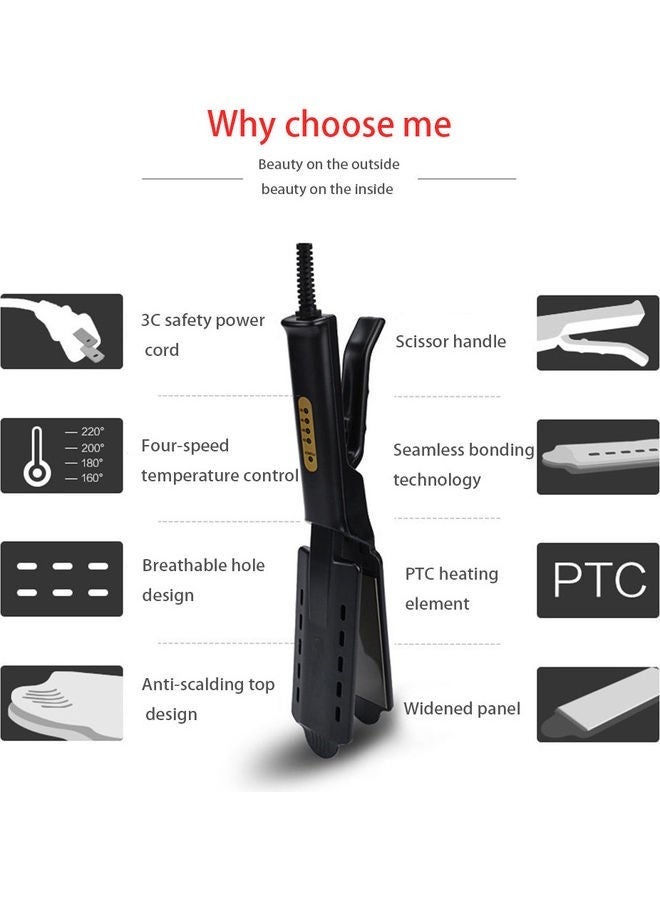 Generic Professional Hair Steam Straightener Black  - Image 4